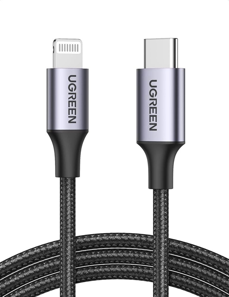 Cable de carga Ugreen USB-C a Lightning (Certificación MFi Oficial)
