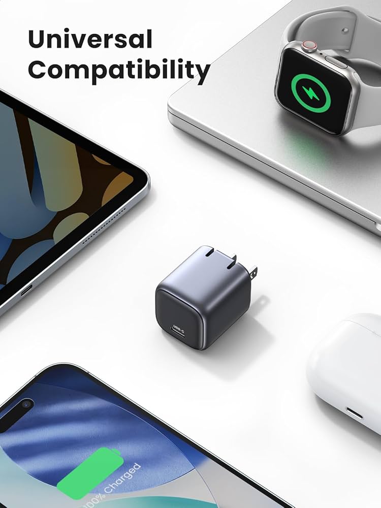 Mini Cargador Ugreen Nexode 30W USB-C Carga Rápida (Certificación MFi Oficial)
